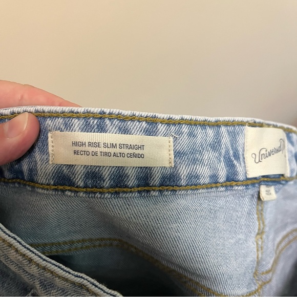 Universal Thread High Rise Slim Straight Utility Style Jean - Picture 7 of 12